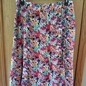 CJ Banks Floral Pull-on Skirt size 1X